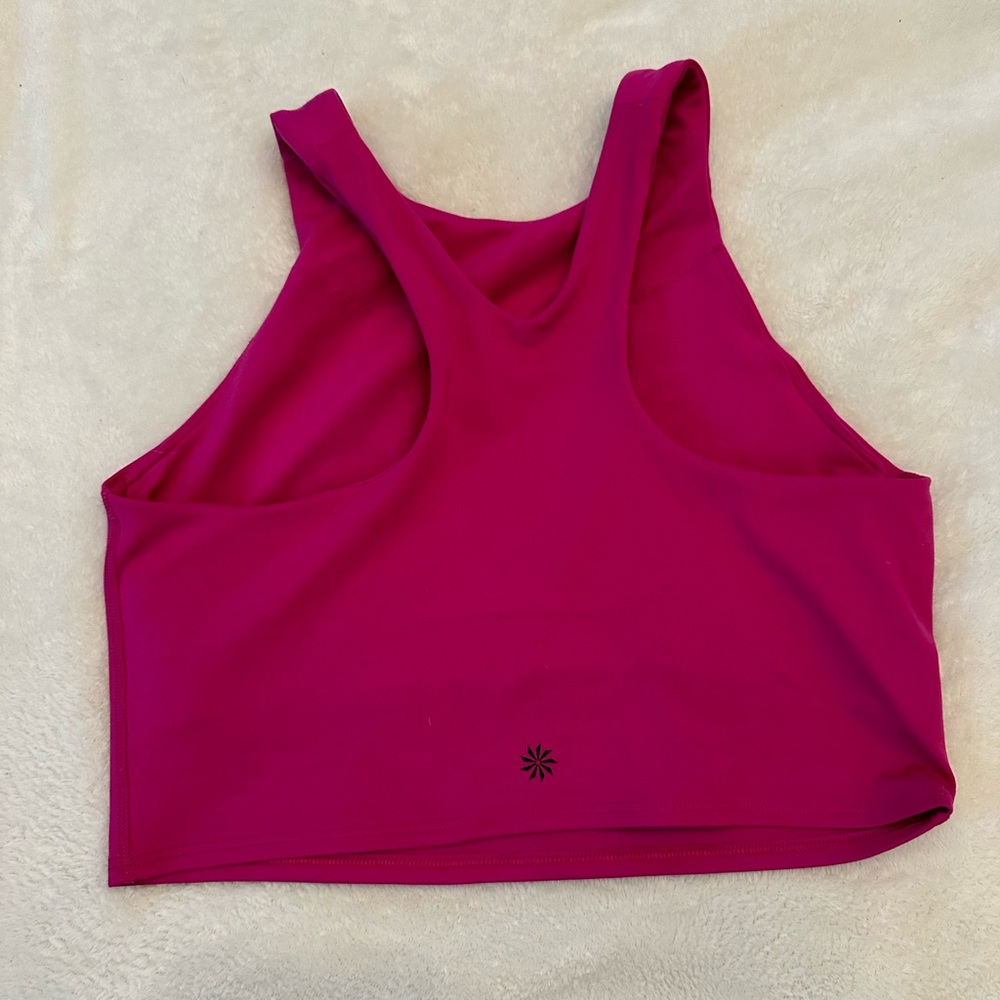 COPY - EUC Athleta Magenta Seamless Crop with Built-in Bra